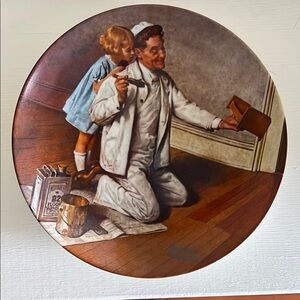 Norman Rockwell Decorative Plate - The Painter